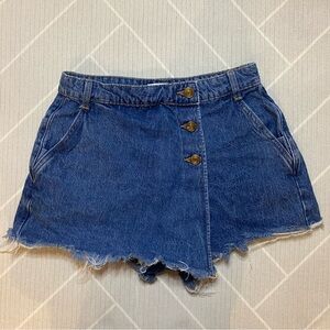 ZARA Wrap Denim Skort Women’s Size XS